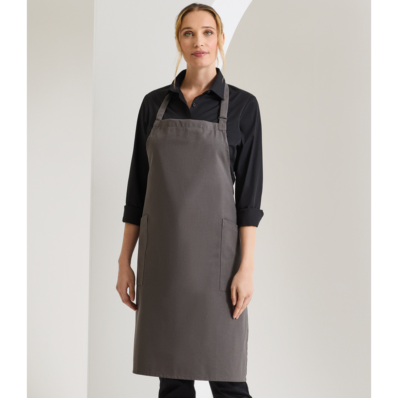 Premier Recycled Polyester and Fairtrade Organic Cotton Bib Apron Thumbnail