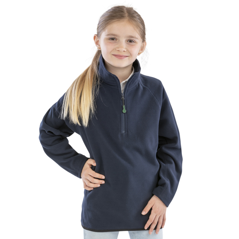 Result Recycled Kids Zip Neck Micro Fleece Thumbnail