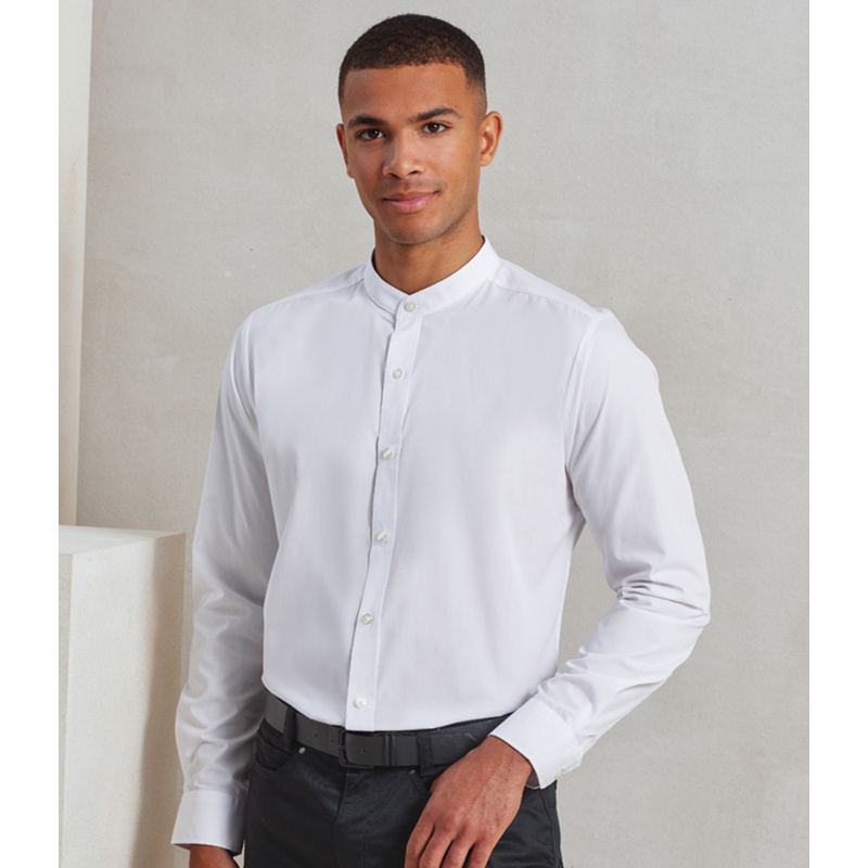 Premier Long Sleeve Grandad Shirt Thumbnail
