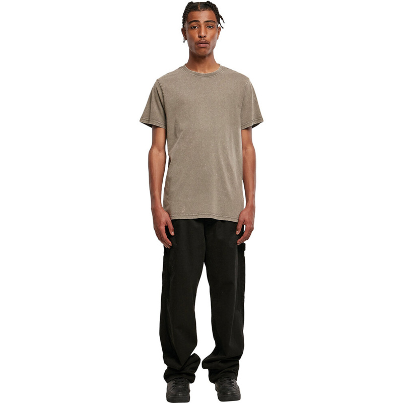 Acid washed round neck tee Thumbnail