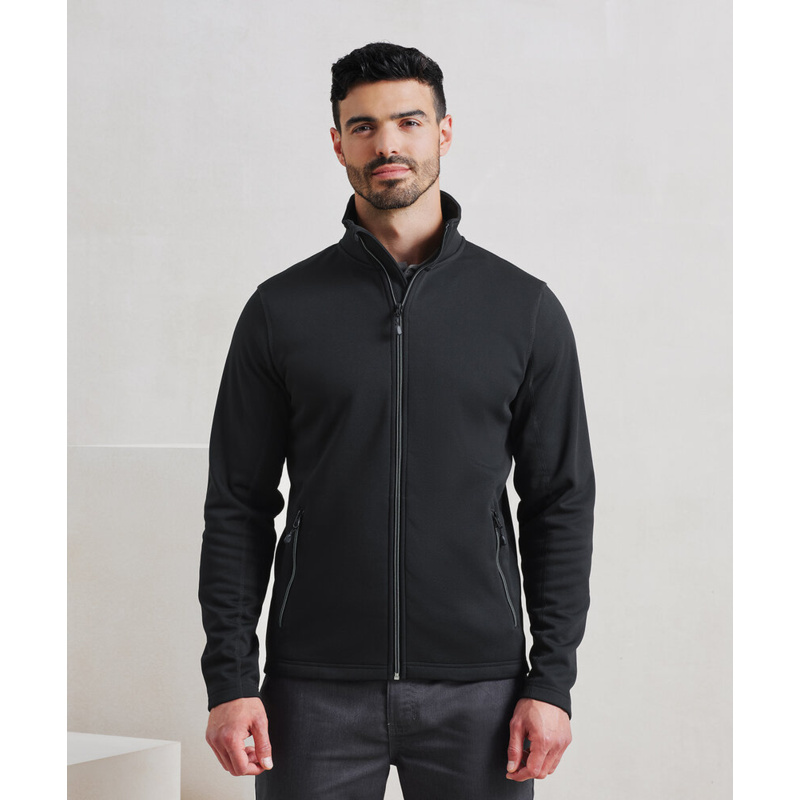 Men's spun dyed sustainable zip-through sweatshirt Thumbnail