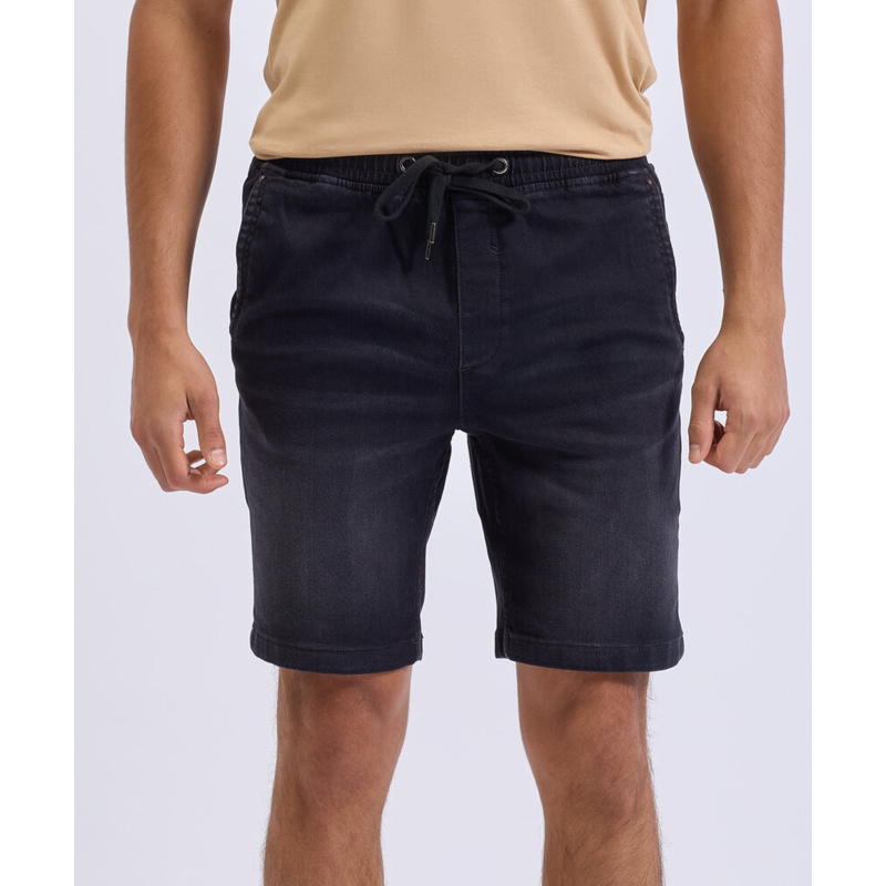Men’s denim drawstring shorts Thumbnail