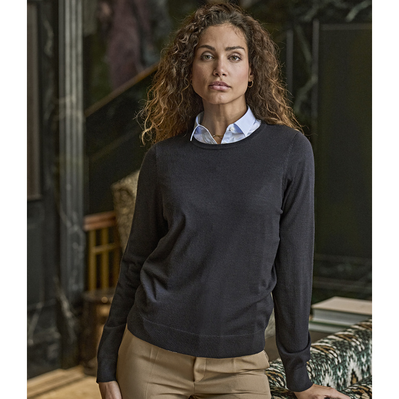 Tee Jays Ladies Crew Neck Sweater Thumbnail