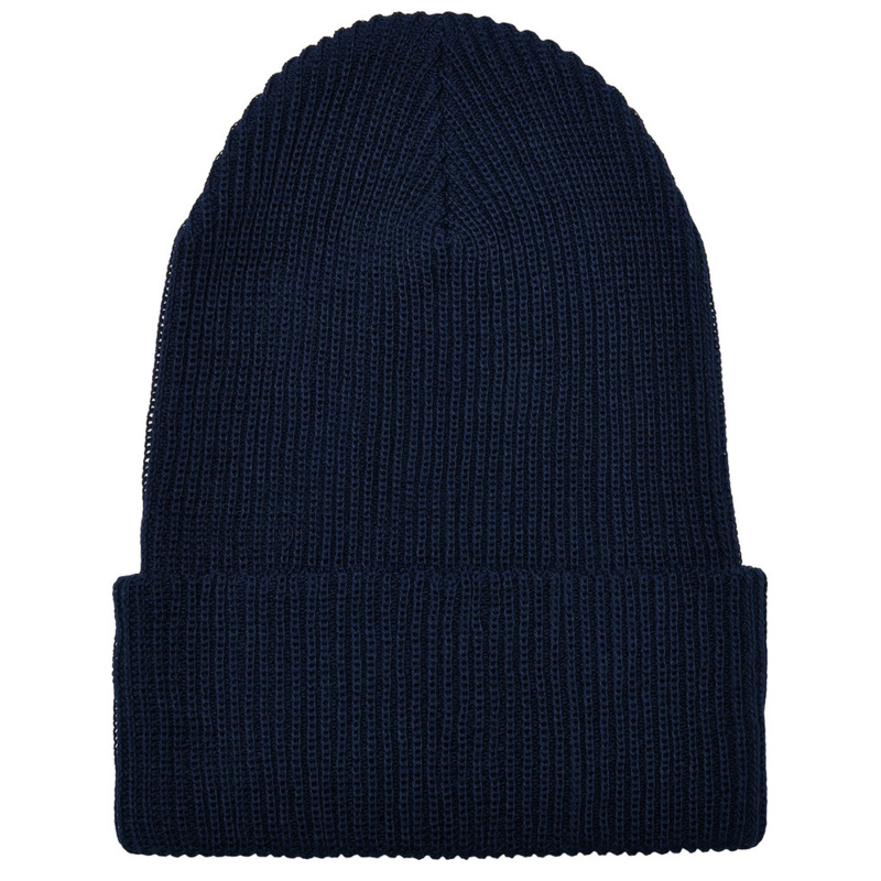 Recycled yarn ribbed knit beanie (1504RY) Thumbnail