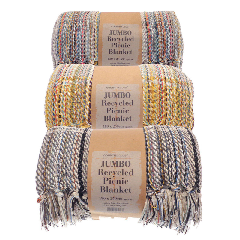 Jumbo recycled picnic blanket Thumbnail