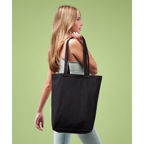 Recycled premium canvas ‘flat base’ shopper Thumbnail