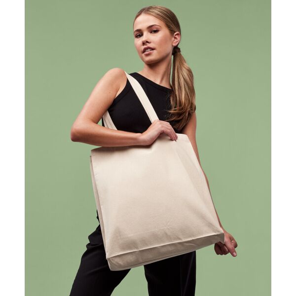 Recycled premium canvas spacious shopper Thumbnail