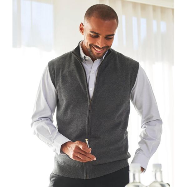 Brook Taverner Lincoln Knitted Zip Gilet Thumbnail