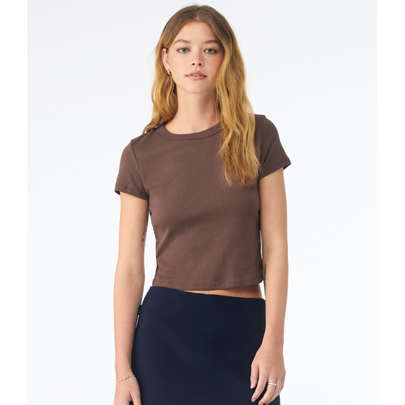 Bella Ladies Micro Rib Baby T-Shirt Thumbnail