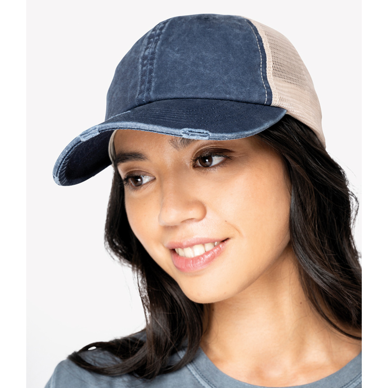 Native Spirit Washed Trucker Destroy Cap Thumbnail