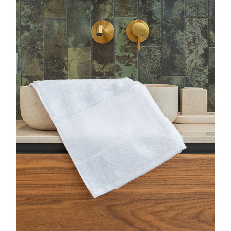 Towel City Organic Printable Border Hand Towel Thumbnail