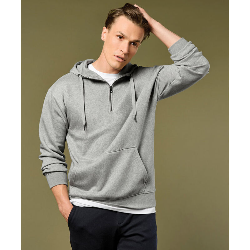 Regular fit 1/4 zip hoodie Thumbnail