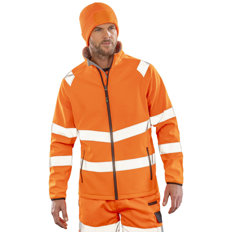 Recycled 2-layer printable safety softshell Thumbnail