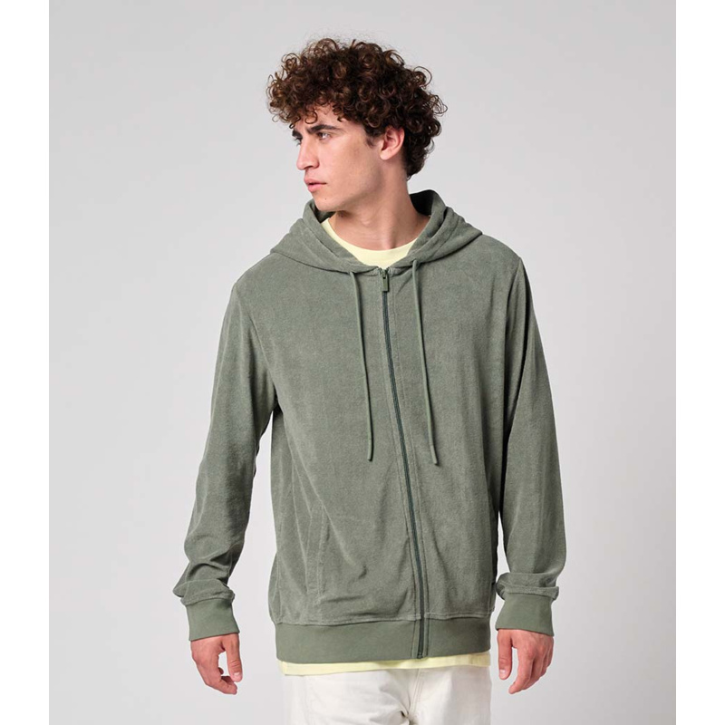Native Spirit Terry Towel Full Zip Hooded Sweatshirt Thumbnail