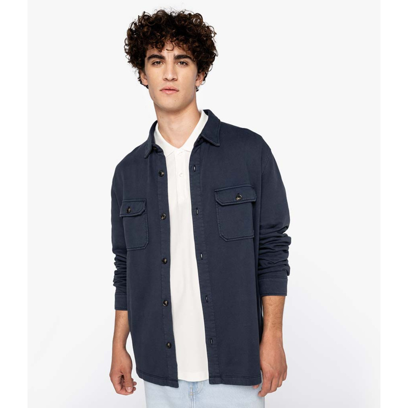 Native Spirit Faded Brushed Fleece Overshirt Thumbnail
