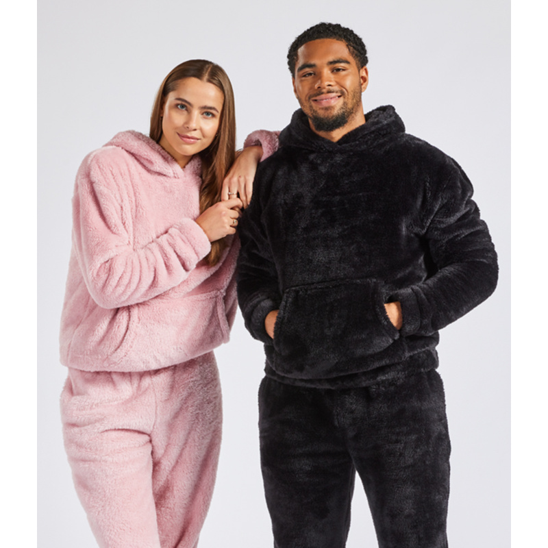 Brand Lab Unisex Fluffy Fleece Hoodie Thumbnail