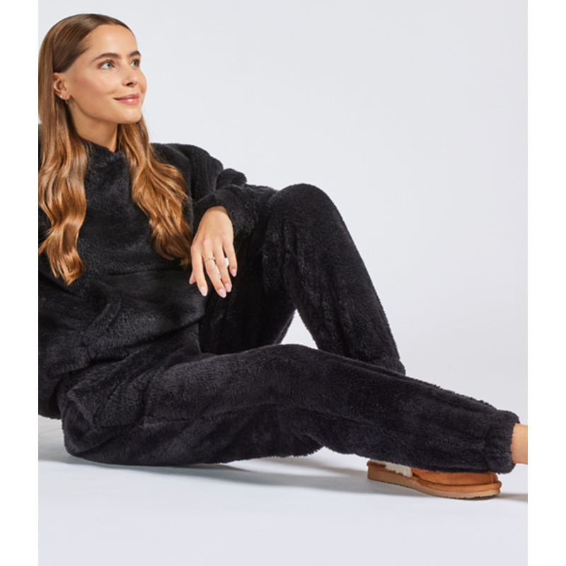 Brand Lab Unisex Fluffy Fleece Joggers Thumbnail