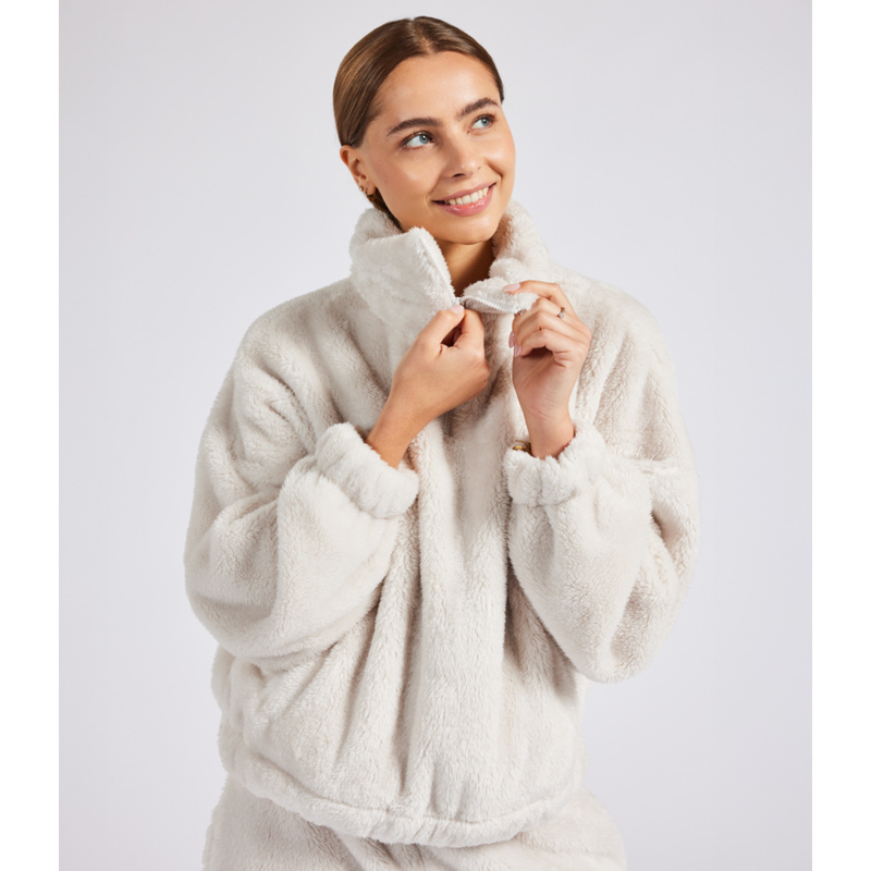 Brand Lab Ladies Fluffy 1/4 Zip Fleece Thumbnail