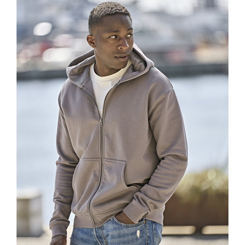 Tee Jays Unlabeled Hooded Full Zip Sweatshirt Thumbnail