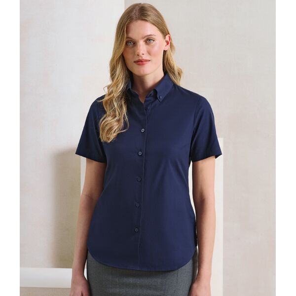 Premier Ladies Supreme Short Sleeve Oxford Shirt Thumbnail