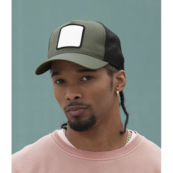 Beechfield Appliqué Patch 5 Panel Trucker Cap Thumbnail
