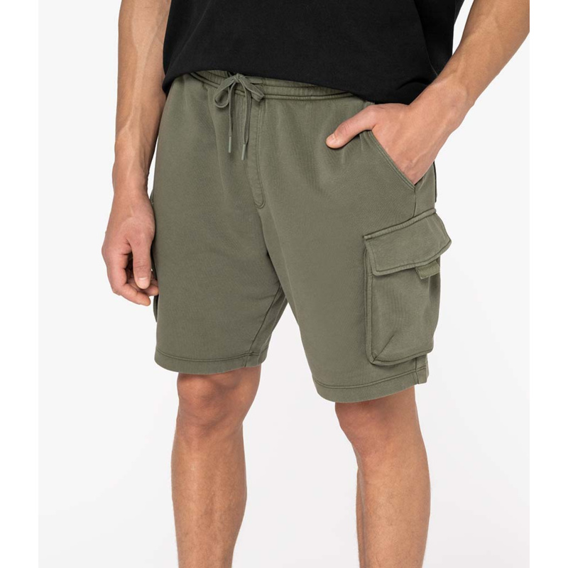 Native Spirit French Terry Washed Effect Cargo Shorts Thumbnail