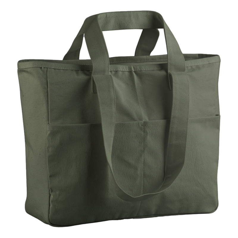 Westford Mill Double Handle Cargo Pocket Tote Bag Thumbnail