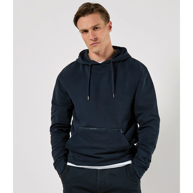 Kustom Kit Regular Fit Piqué Zipped Pocket Hoodie Thumbnail