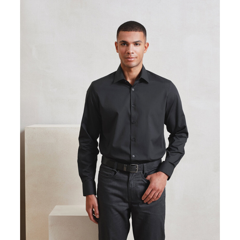Long sleeve ‘Recyclight’ poplin shirt Thumbnail