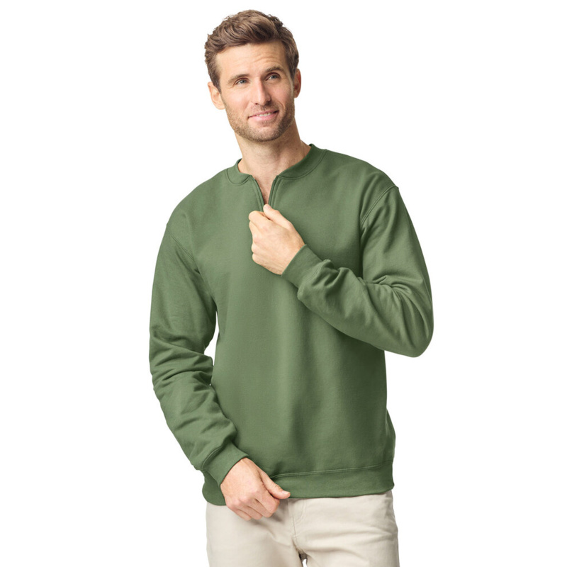 Softstyle™ midweight adult fleece 1/4-zip sweatshirt Thumbnail