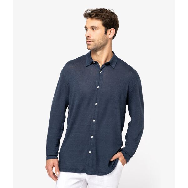 Spasso Long Sleeve Linen Shirt Thumbnail
