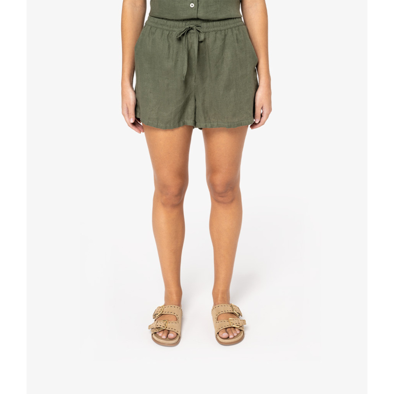 Spasso Ladies Linen Shorts Thumbnail