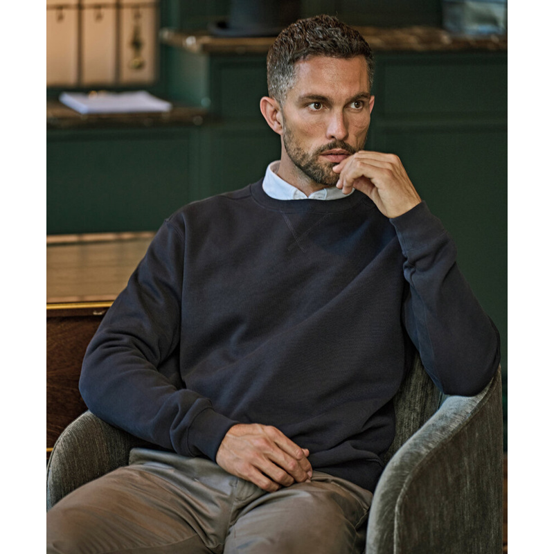 Ribbed interlock crew neck (5504) Thumbnail