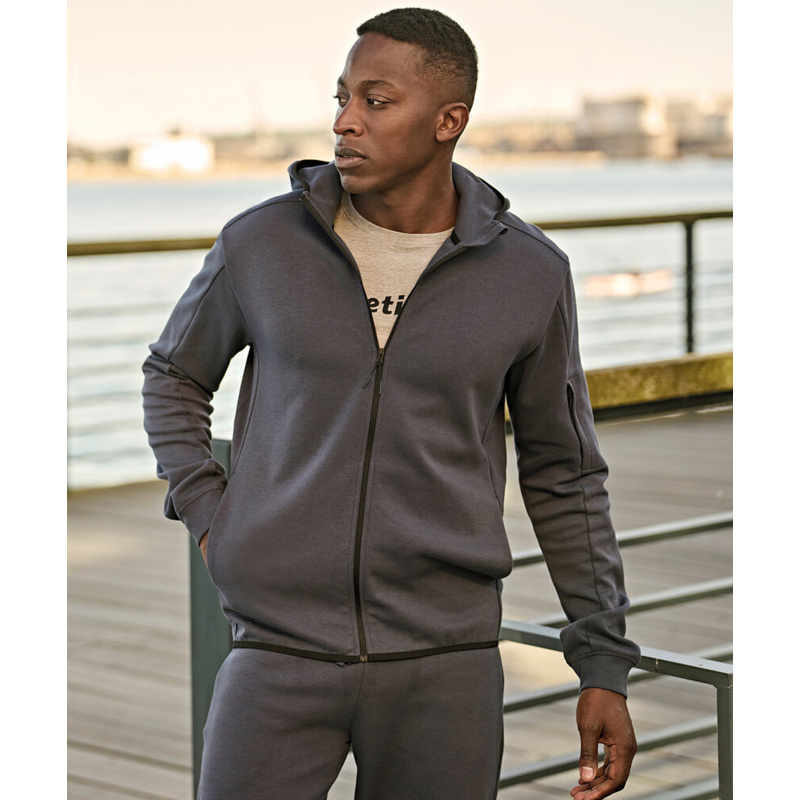 Athletic hooded full-zip sweatshirt (5706) Thumbnail
