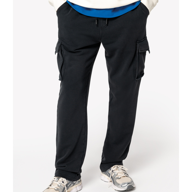 Native Spirit French Terry Washed Cargo Trousers Thumbnail
