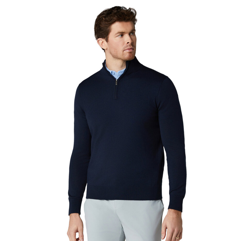 1/4-zip merino blend sweater Thumbnail