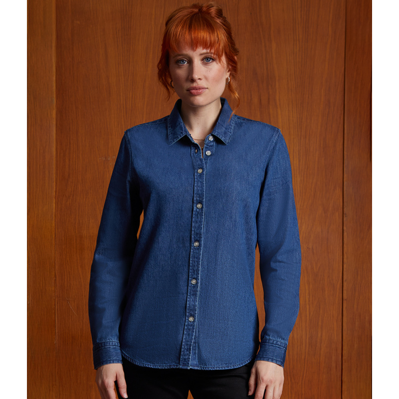 NEOBLU Ladies Bennett Denim Shirt Thumbnail