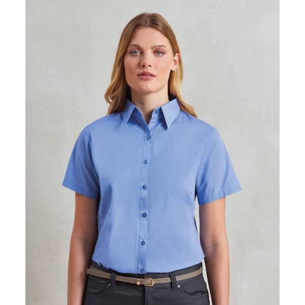 Women's short sleeve poplin blouse Thumbnail