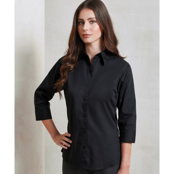 Women's ¾ sleeve poplin blouse Thumbnail