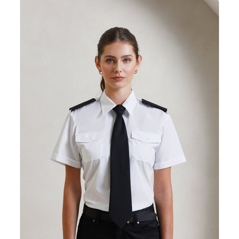 Women's short sleeve pilot blouse Thumbnail
