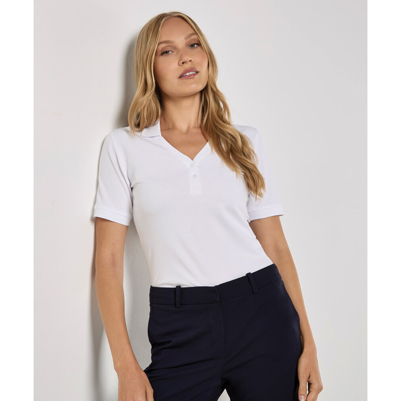 Sophia v-neck polo (regular fit) Thumbnail