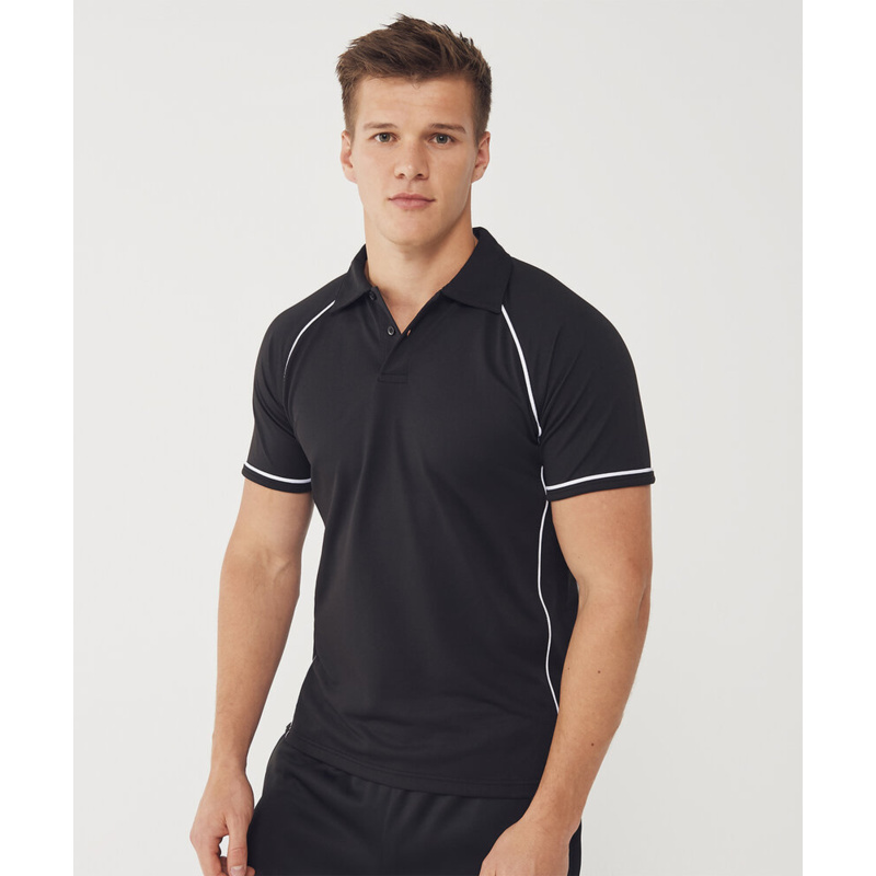 Piped performance polo Thumbnail