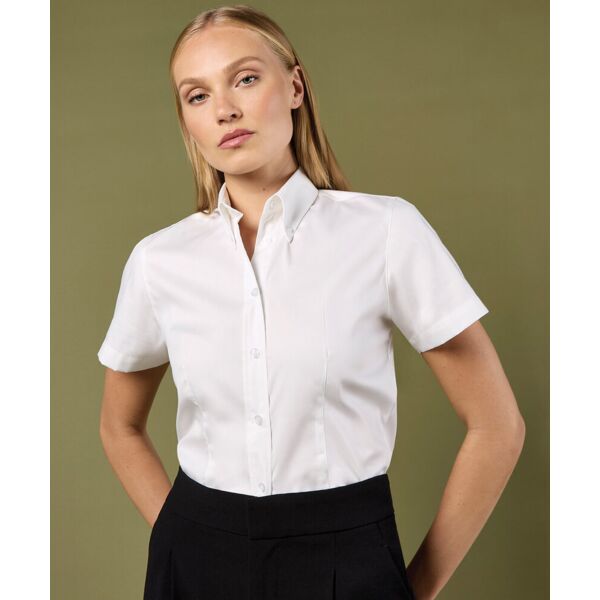 Women's corporate Oxford blouse short-sleeved (tailored fit) Thumbnail