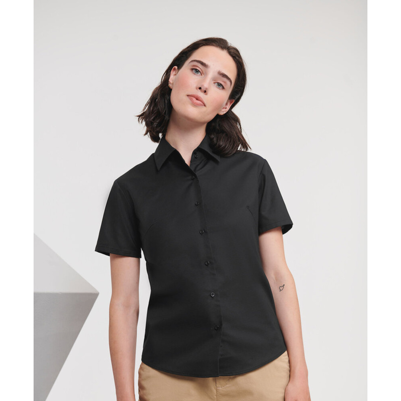 Women's short sleeve Oxford shirt Thumbnail