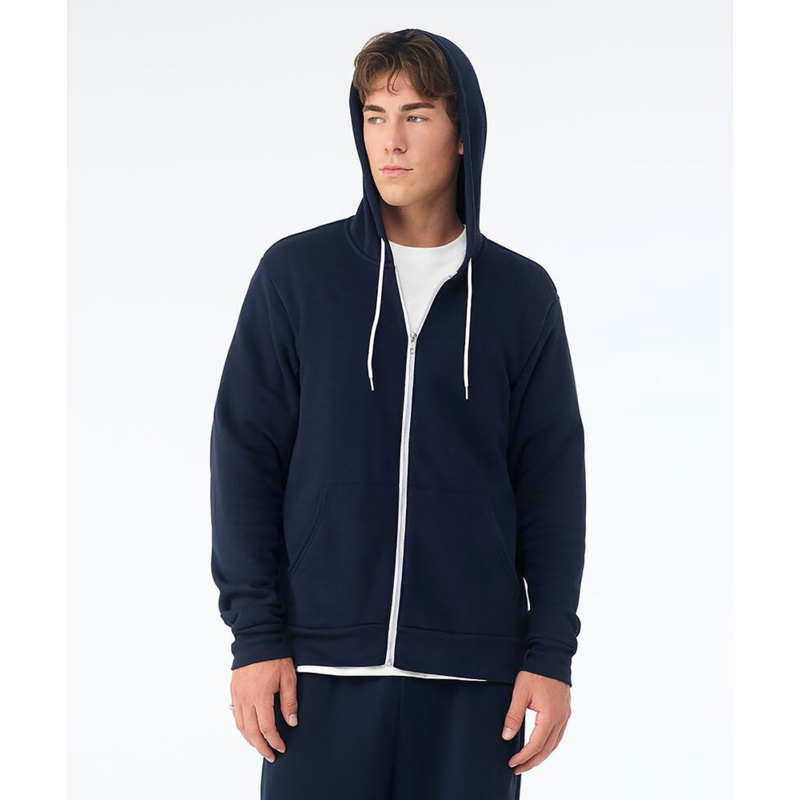 Unisex polycotton fleece full-zip hoodie Thumbnail