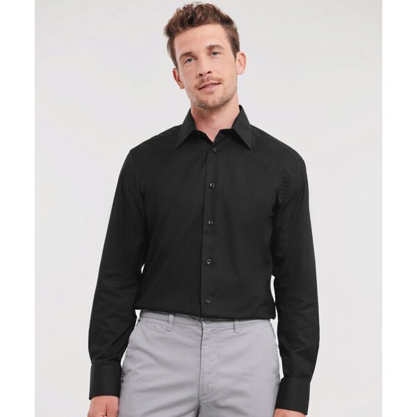 Long sleeve easycare tailored Oxford shirt Thumbnail