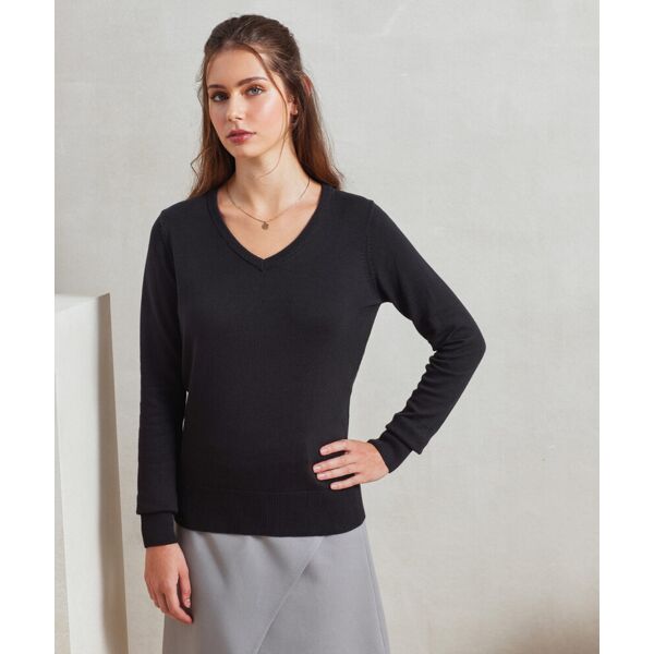 Women's v-neck knitted sweater Thumbnail