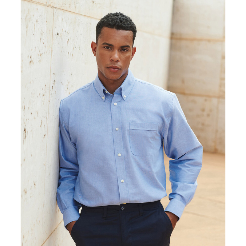 Long sleeve classic Oxford shirt Thumbnail