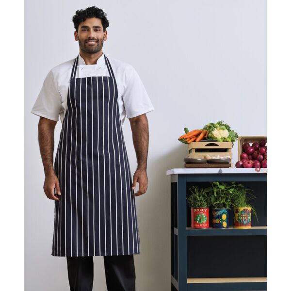 Striped bib apron Thumbnail