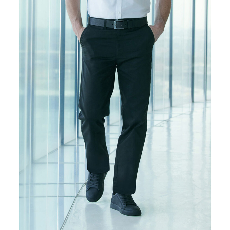 65/35 flat fronted chino trousers Thumbnail